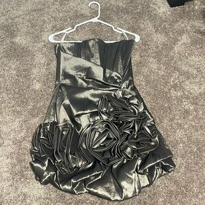 Mini strapless dress